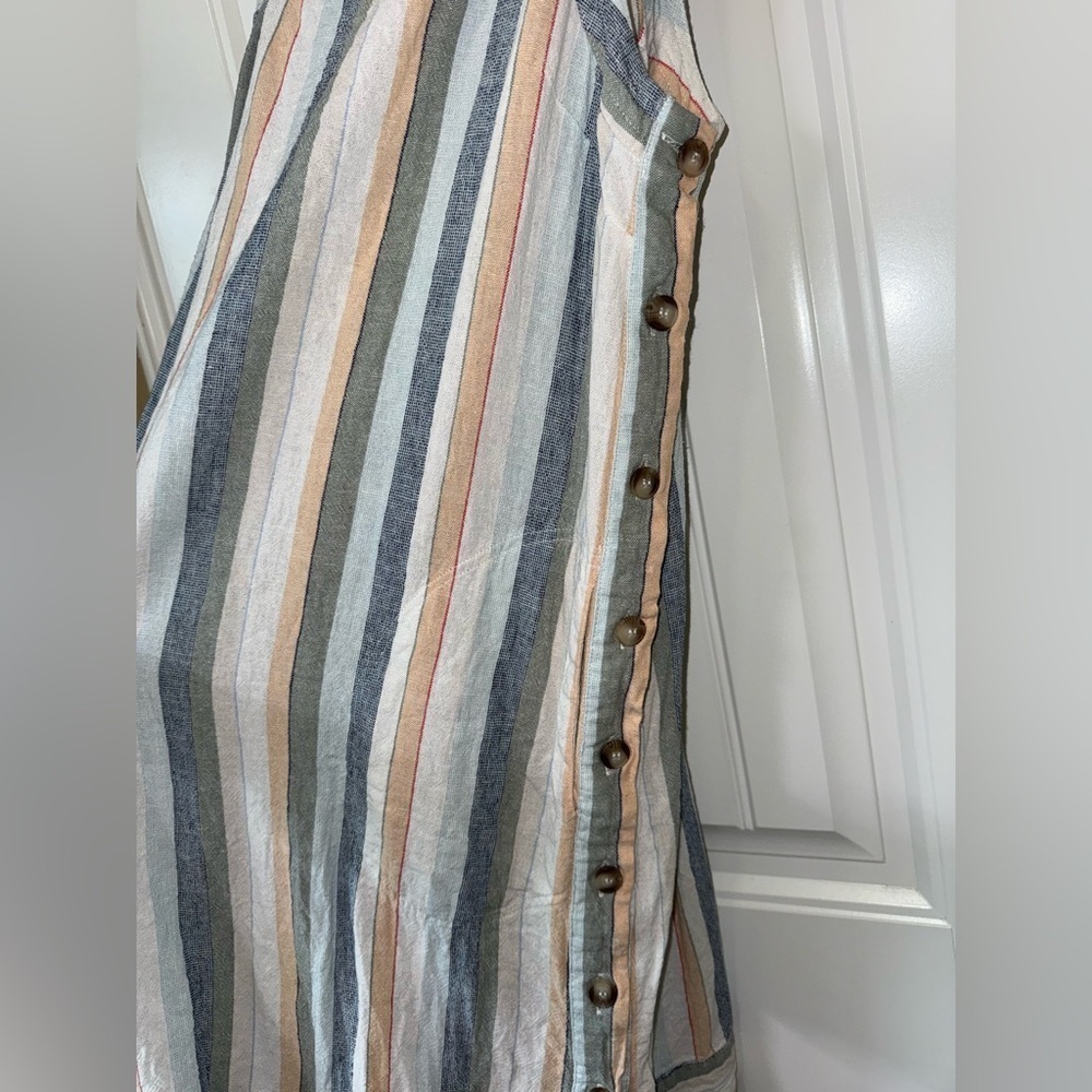 Forcynthia Striped Linen Sheath Dress - Picture 2 of 7